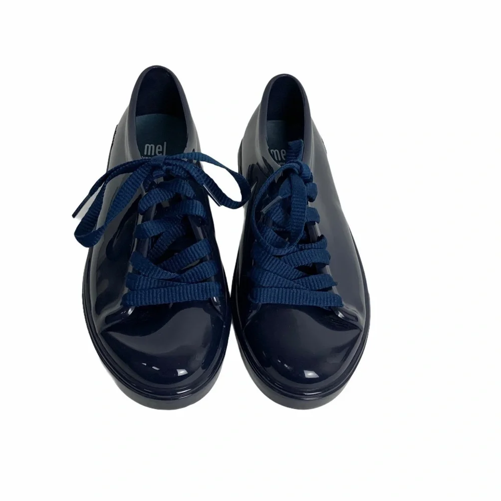 Mel Melissa Kids Lace Up Sneaker Size US 2 Blue